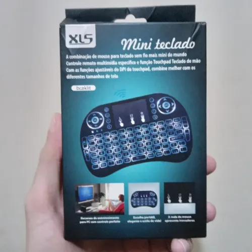 Mini Teclado sem Fio RGB bluetooth