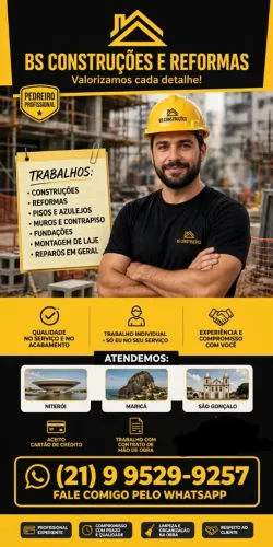 PEDREIRO DISPONÍVEL