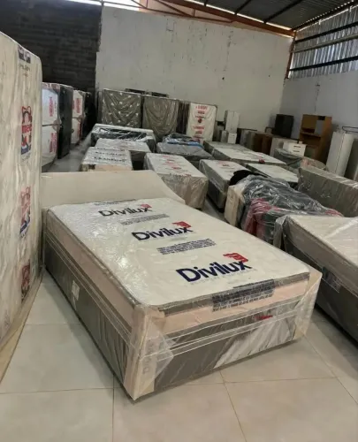 CAMAS BOX CASAL COM PILLOW NOVAS