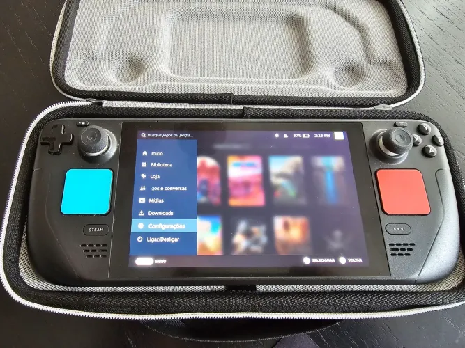 Steam deck lcd 512gb completo no precinho pra sair hoje