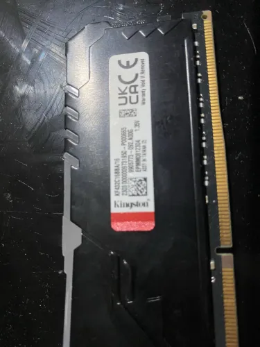 Memória kingston fury 16 gb 3200 com rgb