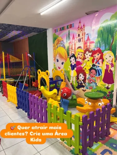 Área kids brinquedoteca produtos para playground 