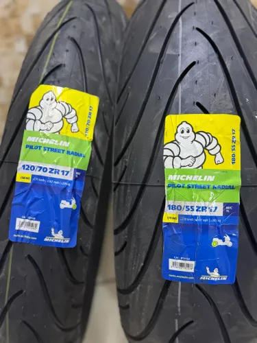 Combo Michelin Pilot Street 120/70-17 E 180/55-17
