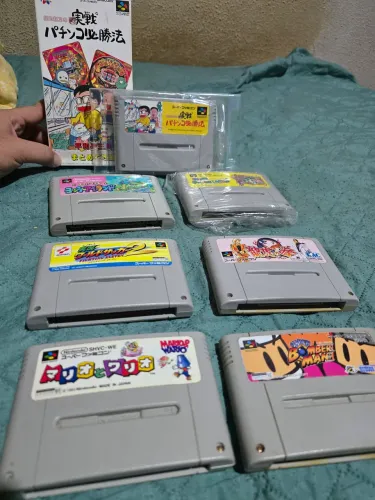 Lote Super Famicom SFC - 7 Jogos Originais JP - Nintendo