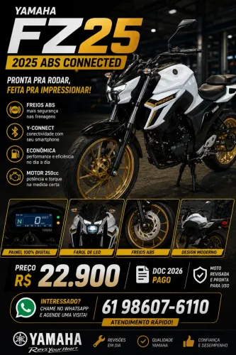 Vendo fazer 250 FZ25 2025