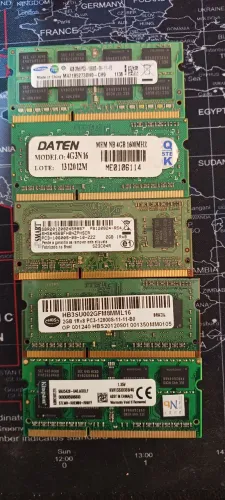 Lote memórias Ram DDR3 notebook