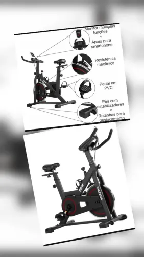 BIKE SPINNING COMPLETA!!! Semi- nova. Em perfeito estado. Super bem cuidada.