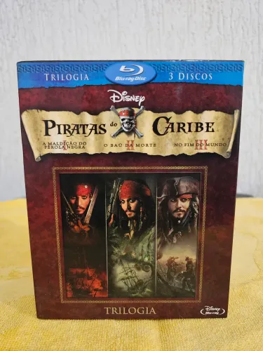 Blu-ray Piratas Do Caribe Trilogia Com 3 Discos