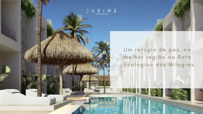 Apartamentos de 2 Quartos, Móveis Planejados ONARE próximo à Praia do Marceneiro