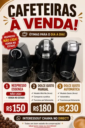 VENDA!! Cafeteiras Expresso