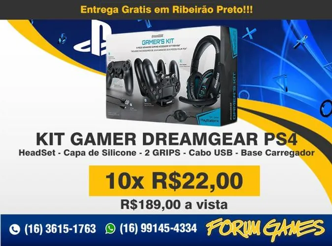 Kit Gamer Dreamgear para PlayStation 4