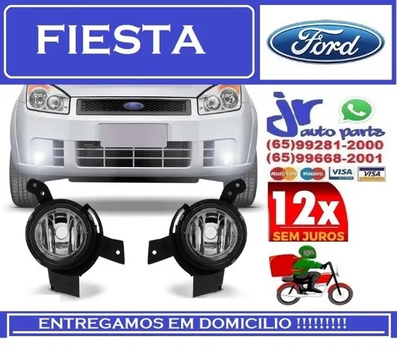 Farol de Milha Fiesta Hatch 07 08 09 10  Neblina Auxiliar