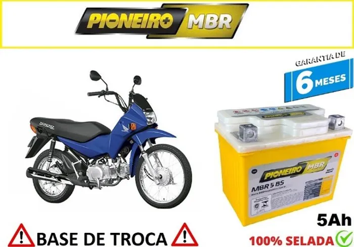 Bateria Automotiva Pioneiro Pop 100 - 5 Ah
