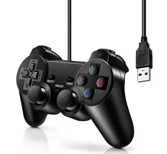 Controle Usb Dual Shock Analogico Pc Computador Windows<br><br>