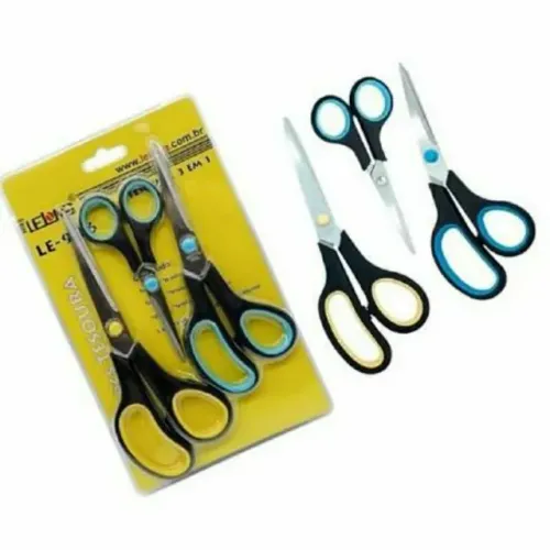 Kit 3 trêsTesouras Aço Inox Multiuso tesoura Uso Geral
