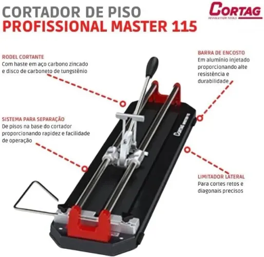 Cortador de Piso e Porcelanato Master 115 Cortag