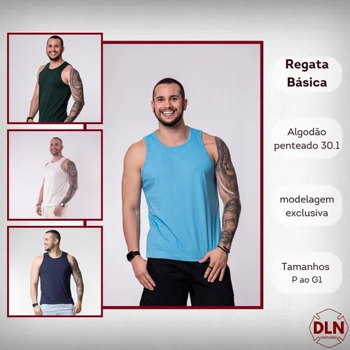 Camiseta Regata Básica Masculina 
