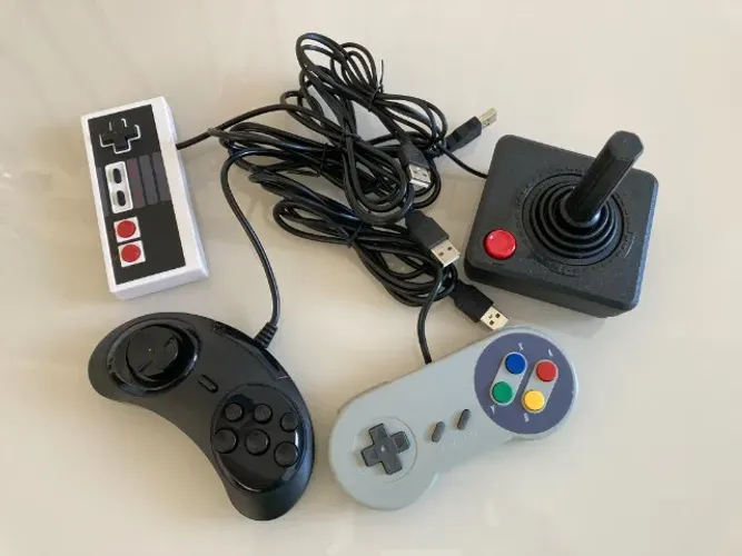 3 Controles Usb Para Pc Snes Mega Drive