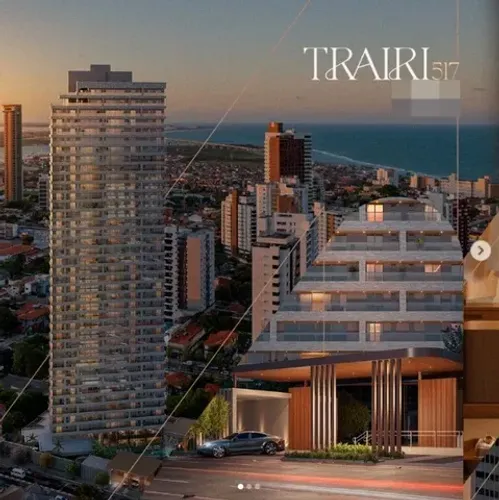 Apto 4/4 com 4 suítes no Residencial Trairi 517 de 176 m², 3 vagas por 2.118.000,00, Natal