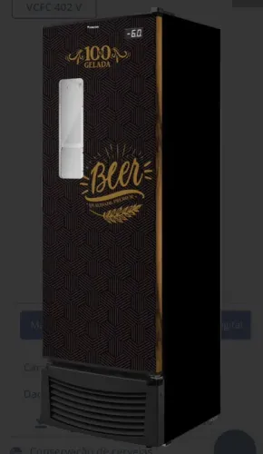 Cervejeira comercial 433 litros - porta de chapa com visor - fricon -2 anos de garantia