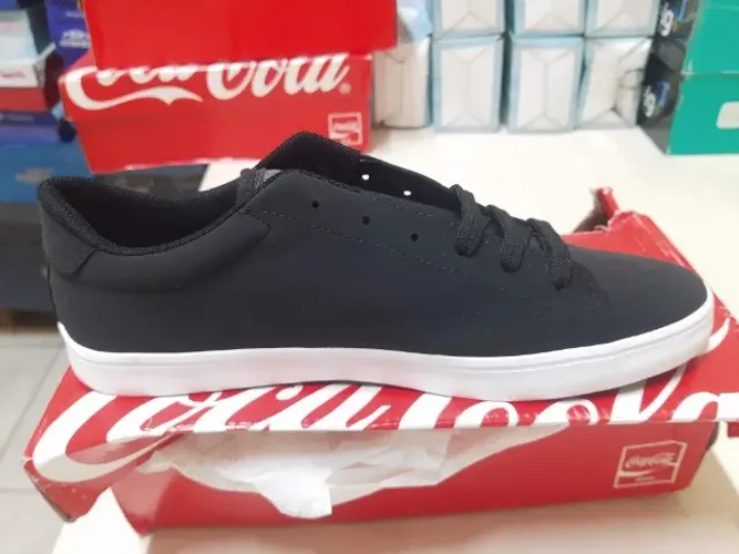 Tênis Adulto Masc | Novo | Marca Coca-Cola | Sapatênis Shoes Yankee | Nr 42 | Cor Preto