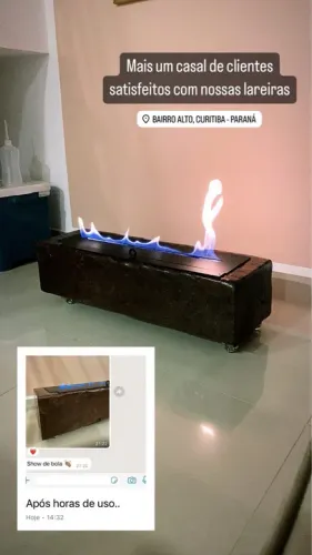 Lareira ecológica 70cm