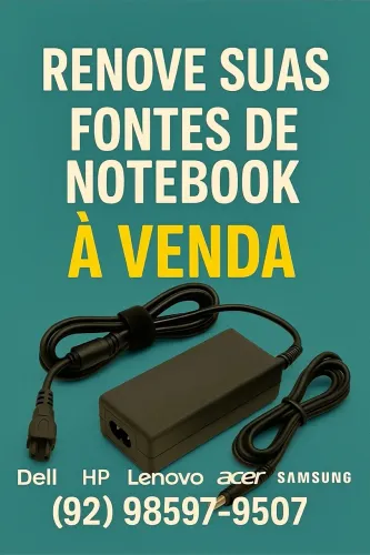 FONTE CARREGADOR PARA NOTEBOOK ( ENTREGA GRÁTIS ) 