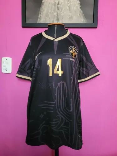 camisa seleção brasileira preta edição nordeste
