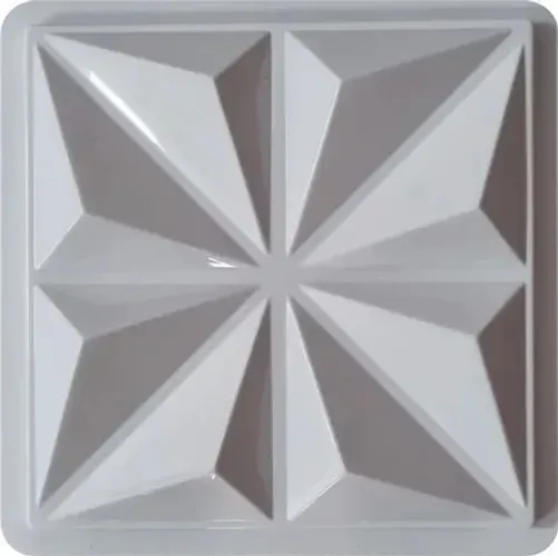 Placas de gesso 3D - forma pirâmides