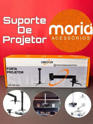 Suporte Projetor De Teto Parede Datashow Universal Regulável