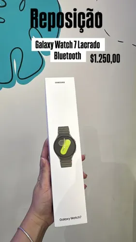 Samsung Galaxy Watch 7 / Bluetooth / Verde / Lacrado / $1.250,00 / loja fisica