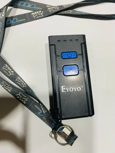 Leitor de código de barras Eyoyo MJ2877 USB 1D 5V preto