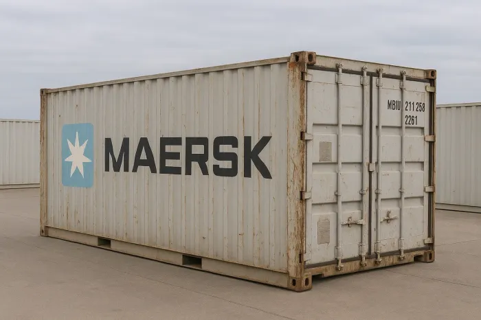 Container 6 metros dry 20 pés 2.60 de altura padrão Maesk usado