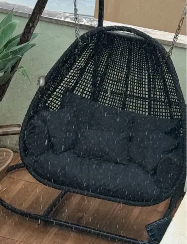 Poltrona de Balanço em tricô Náutico 