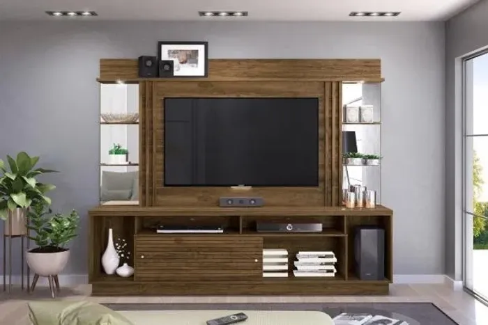 Rack Home Theater Frizz Gold Savana Madetec - Entrega Rápida! 