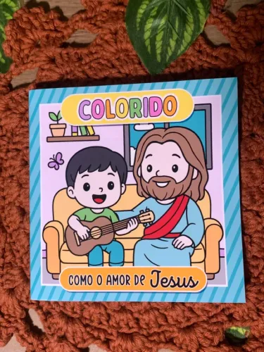 Livro Colorido 'Como o Amor de Jesus' - Papelaria