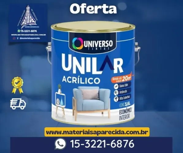 Tinta Acrilica Economica Parede Universo 3,6L -novo