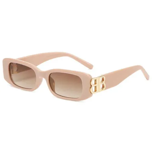 Óculos de sol feminino estiloso acompanha case ziper