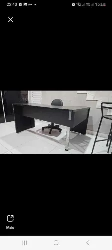 Mesa para escritório MDF  preta cada uma