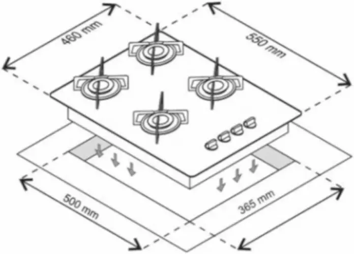 Fogão cooktop