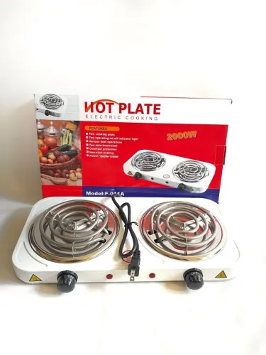 Fogão Elétrico Portátil Duplo 2000W