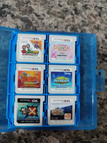 Lote de jogos Nintendo 3DS (versão japonesa). Conjunto de 12 jogos + case 