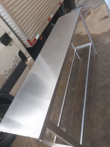 Bancada inox 2,03m43cm