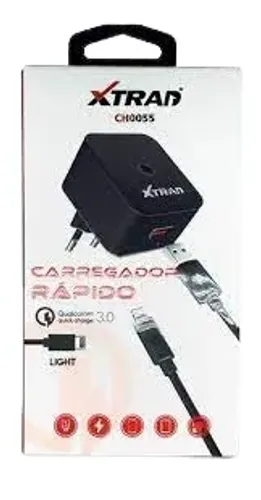 Cabo Com Fonte Carregador Turbo Para Iphone de 5V a 18w