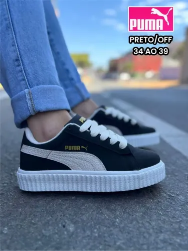 Tênis Puma Feminino Preto entre outros modelos femininos promoção