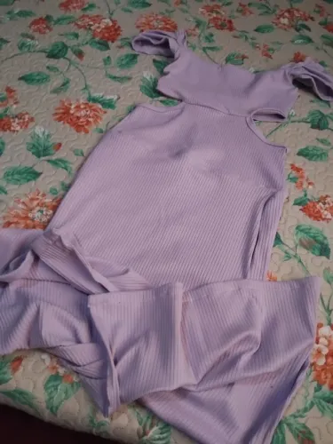Vestido midi lilás