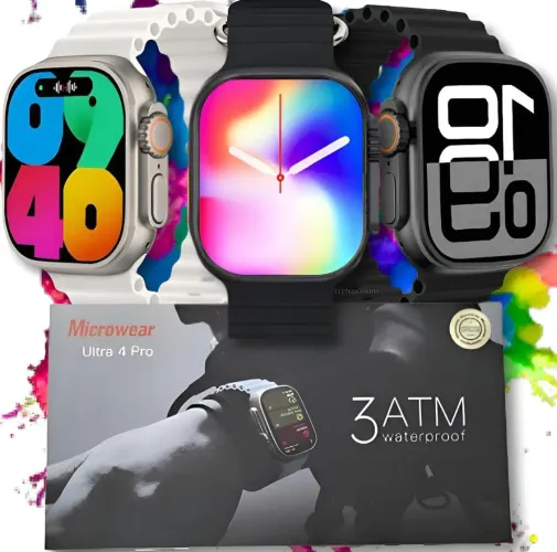 Relógio inteligente smartwatch u4 pró 3 ATM digital