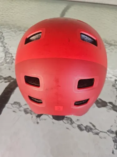 Capacete vermelho Infantil de Ciclismo 520 Xs Btwin
