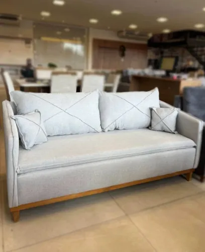 Sofá 2 lugares Living Carla 1.80m Linho- Entrega Rápida Produto Novo