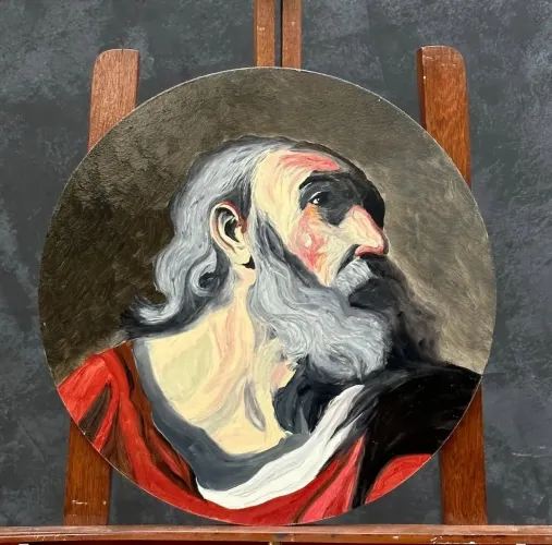 Quadro Pintura a oleo São Pedro